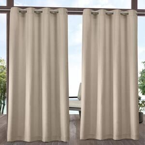 Exclusive Home Indoor/Outdoor Solid Cabana Grommet Top 54x95" Curtain Panels*#
